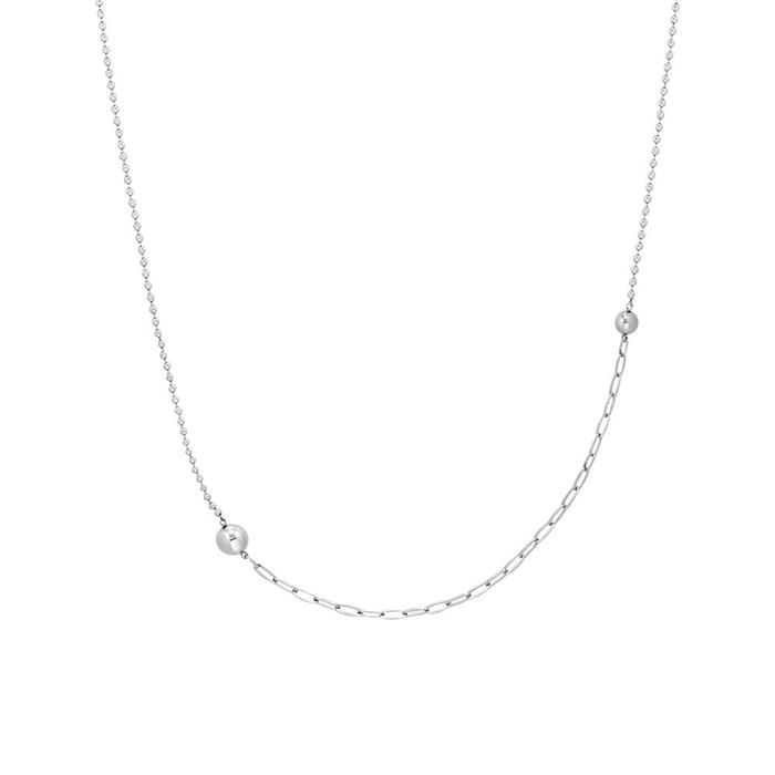 Stainless Steel Ball Necklace For Ladies