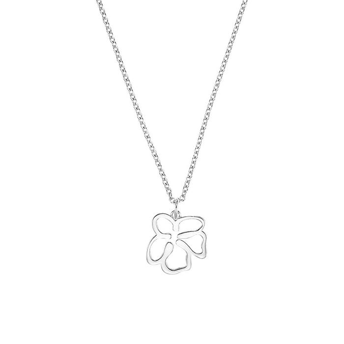 Sterling silver flower necklace for ladies