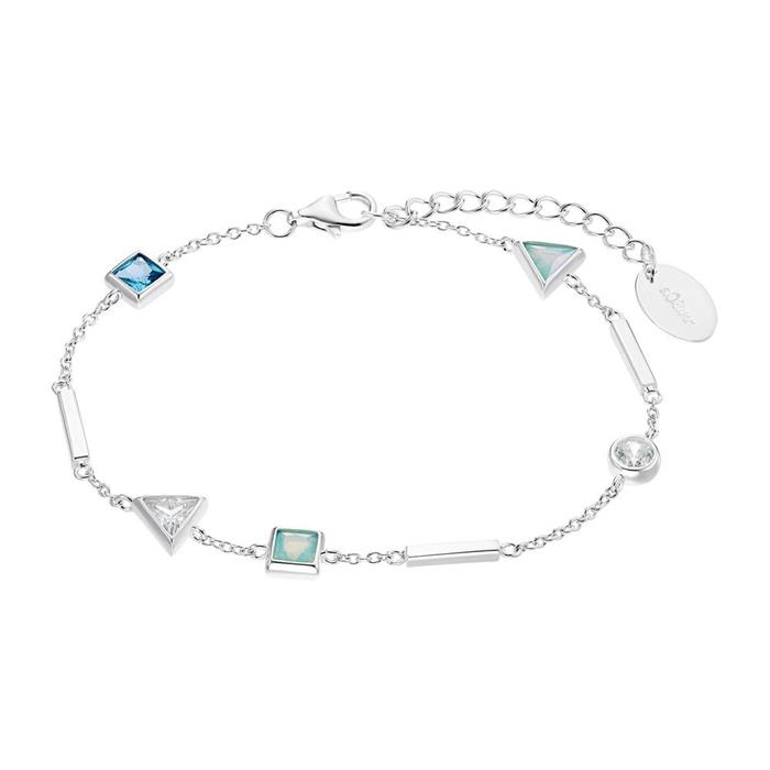 Bracelet for ladies in 925 silver with zirconia