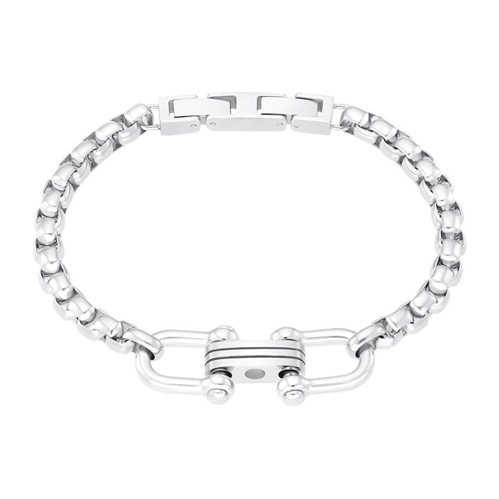 Industrial stainless steel bracelet for men