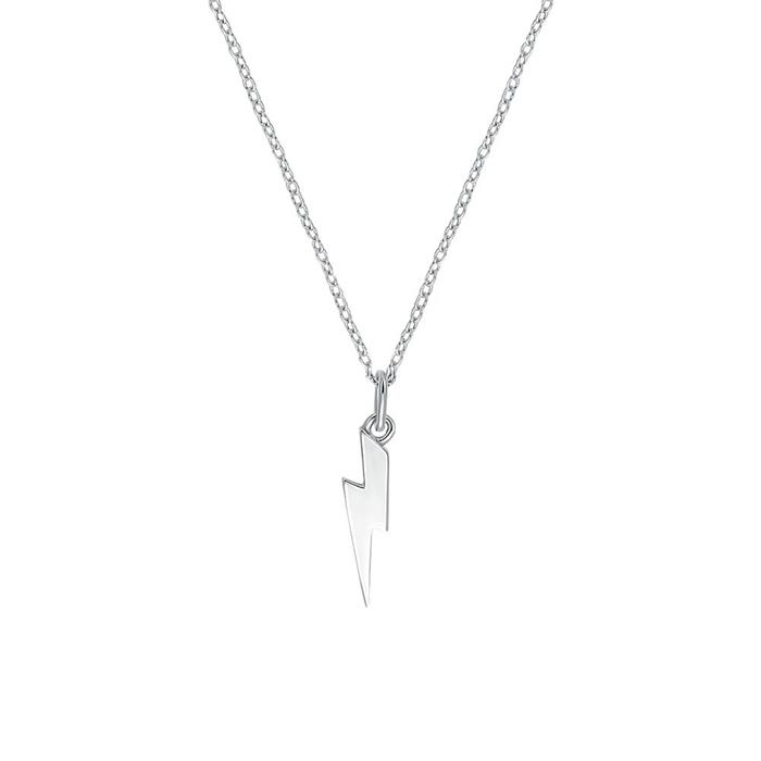 Sterling silver lightning necklace for ladies