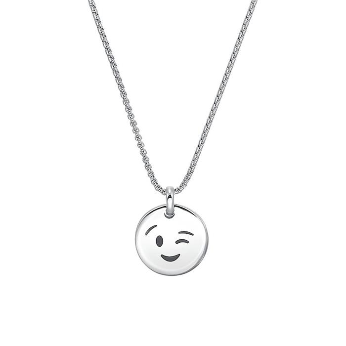 Smiley Stainless Steel Necklace For Children
