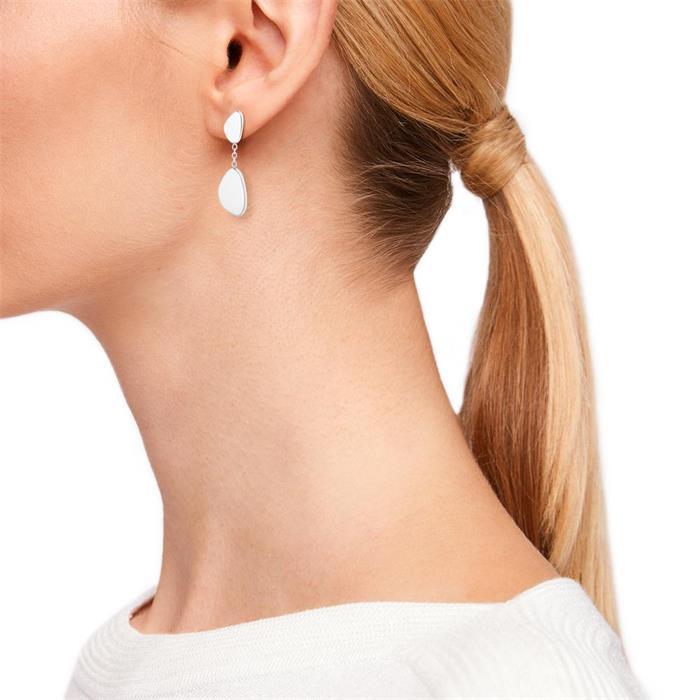 Hangende oorstekers voor dames in roestvrij staal, graveerbaar
