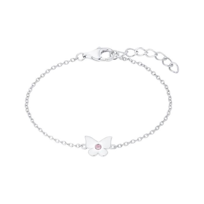 Armband vlinder voor kinderen in sterling zilver