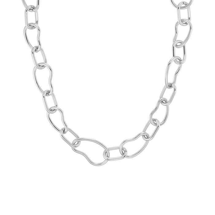 Link necklace for ladies in stainless steel