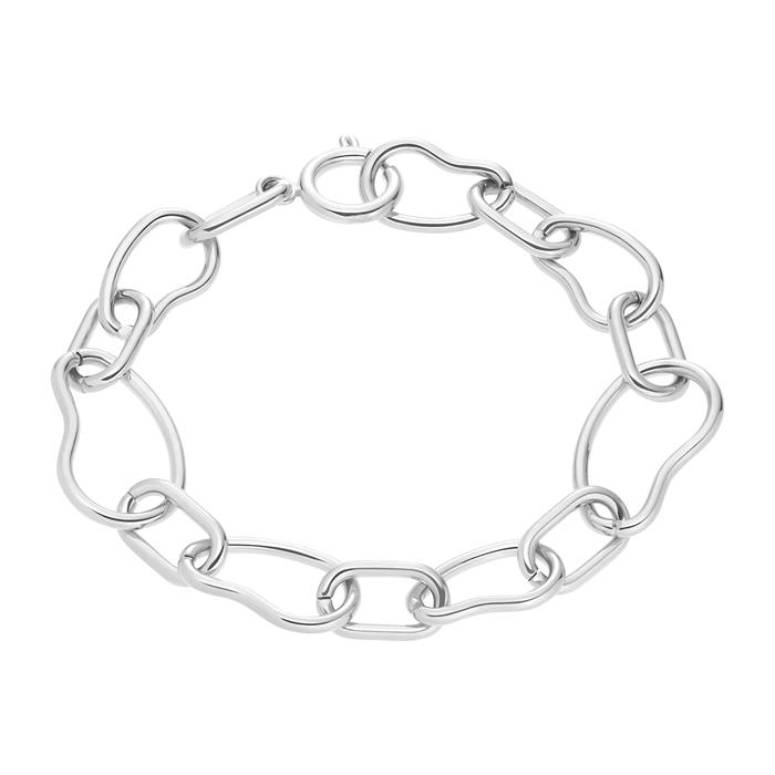 Link bracelet for ladies in stainless steel