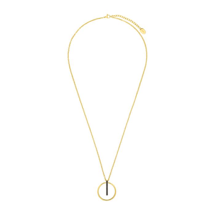 Cadena de acero inoxidable chapado en oro para mujer