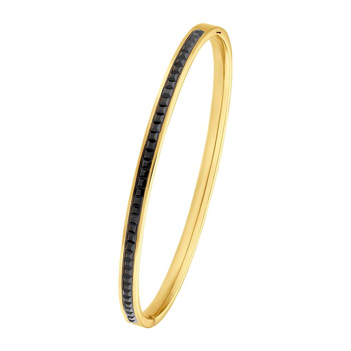 Gold-plated stainless steel bangle for ladies