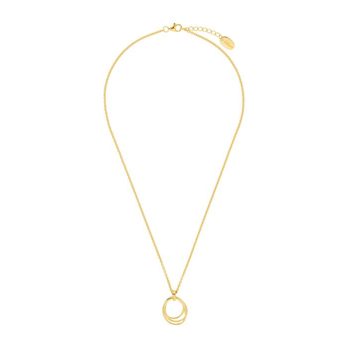 Ladies' necklace in gold-plated sterling silver