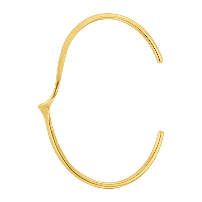 Ladies' bangle in stainless steel, gold-plated