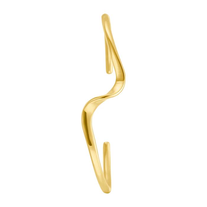 Ladies' bangle in stainless steel, gold-plated