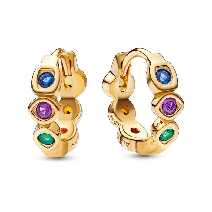 Pendientes de aro para mujer infinity stones marvel's the avengers