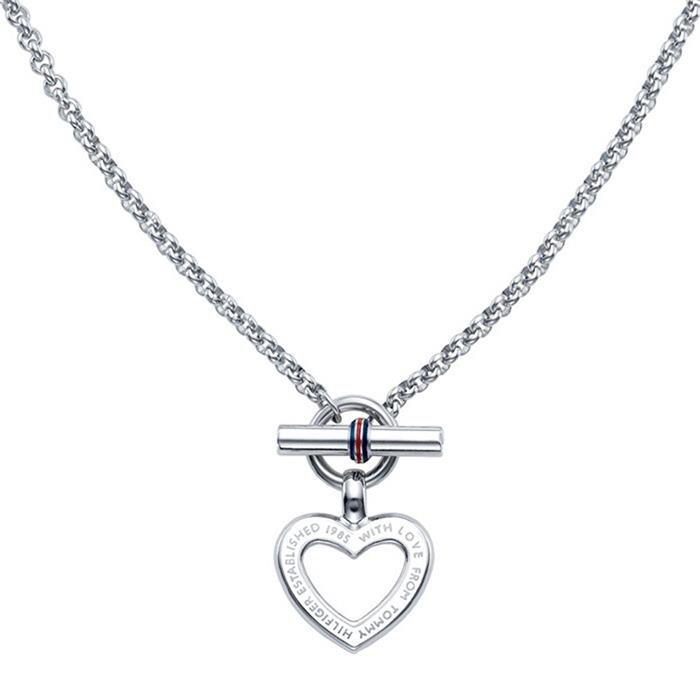 tommy hilfiger heart necklace