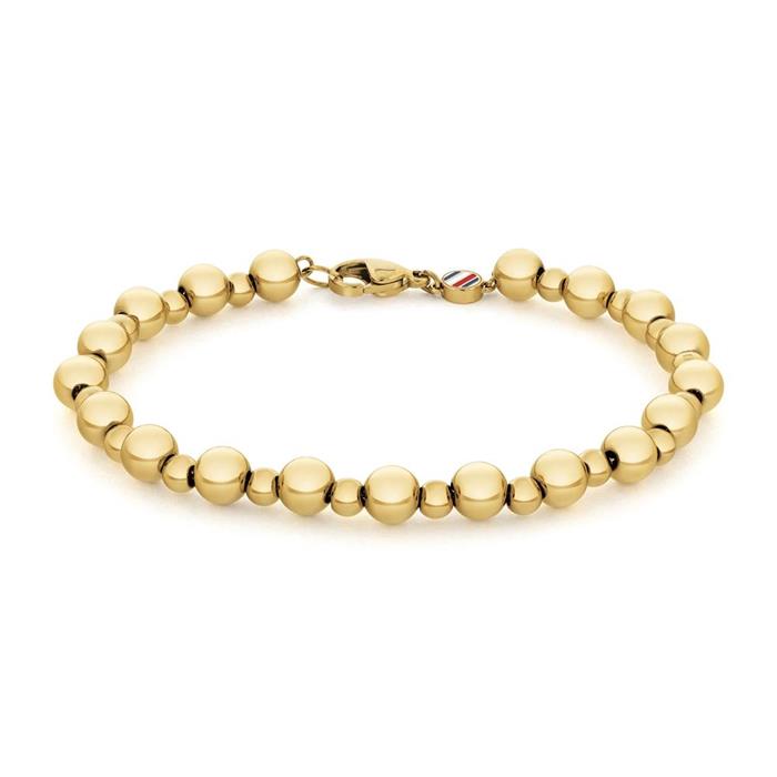 Pulsera de mujer casual de acero inoxidable chapado en oro