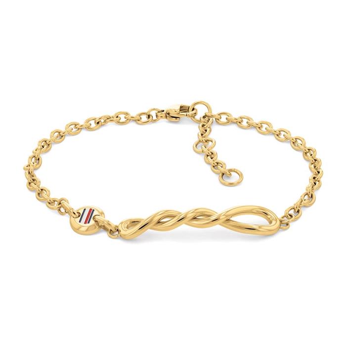 Pulsera de mujer de acero inoxidable chapado en oro