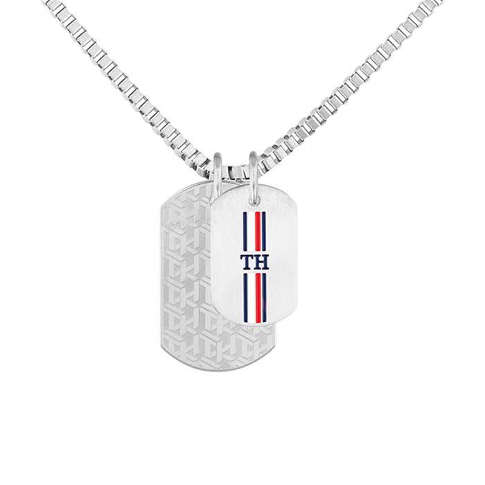Tommy Hilfiger Dog Tag chain men stainless steel, gold plated 2790211