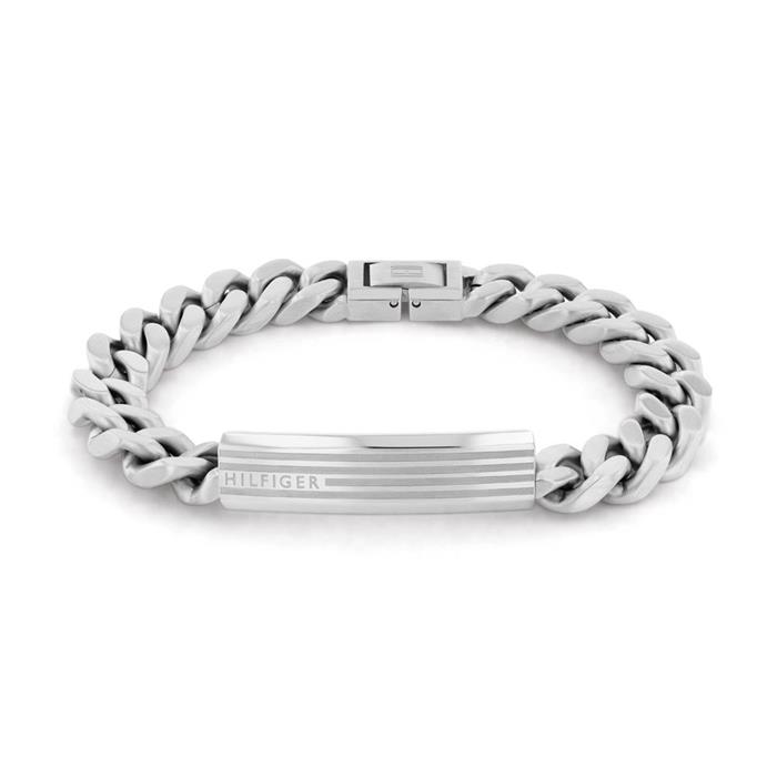 Gents id bracelet in stainless steel, engraving option