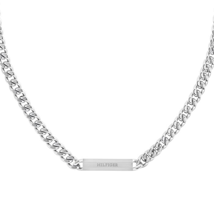 Clash curb chain in stainless steel for men, engravable