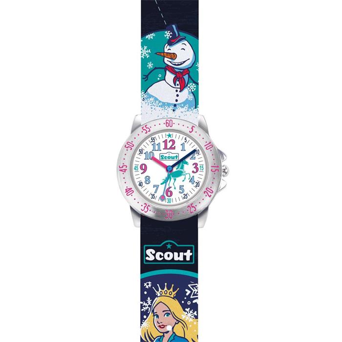 Scout kwarts horloge ijsprinses met textielband voor meisjes