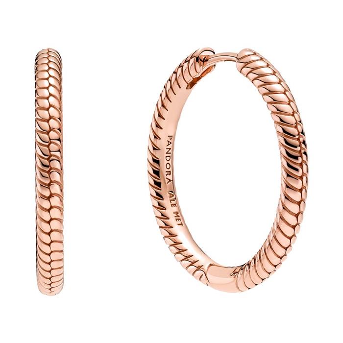 Basic creoles moments, rose gold-plated
