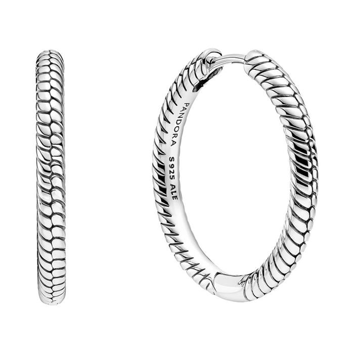 Basis creolen moments voor dames in 925 sterling zilver