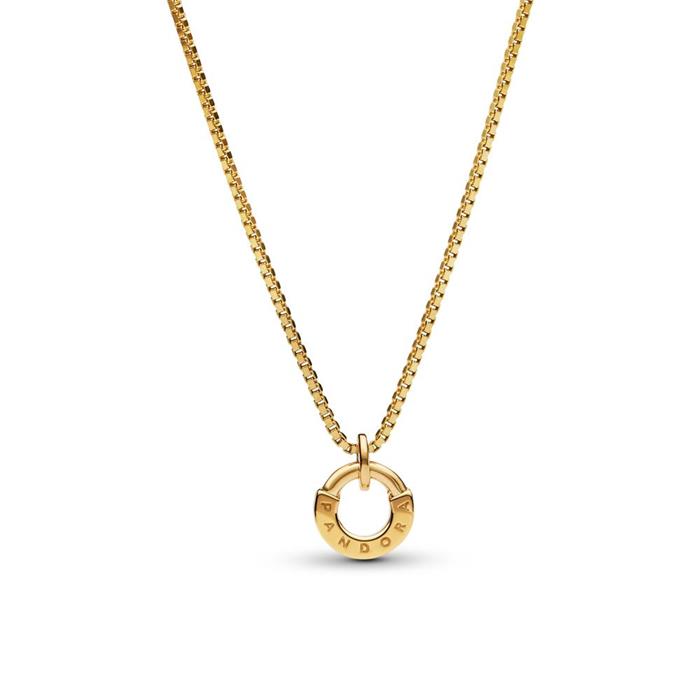 Signature id necklace for ladies, gold-plated
