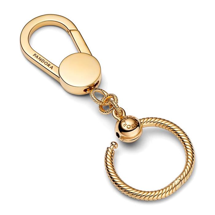 Moments bag pendant keyring, gold