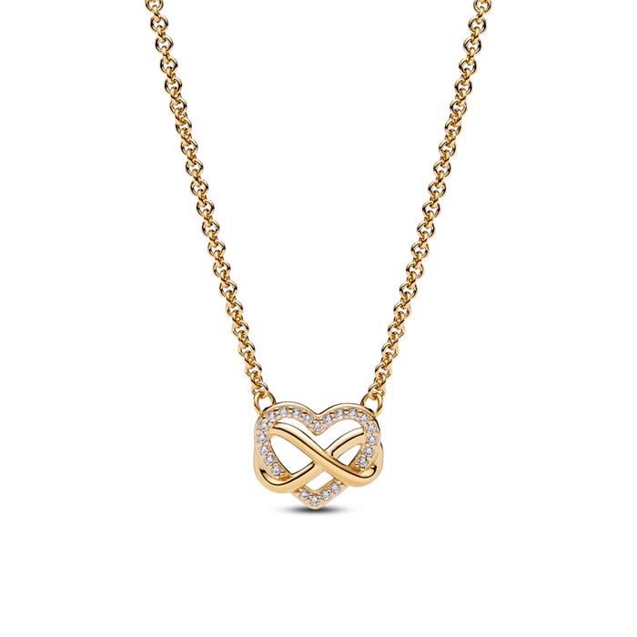 Sparkling Inifinity Heart necklace for women
