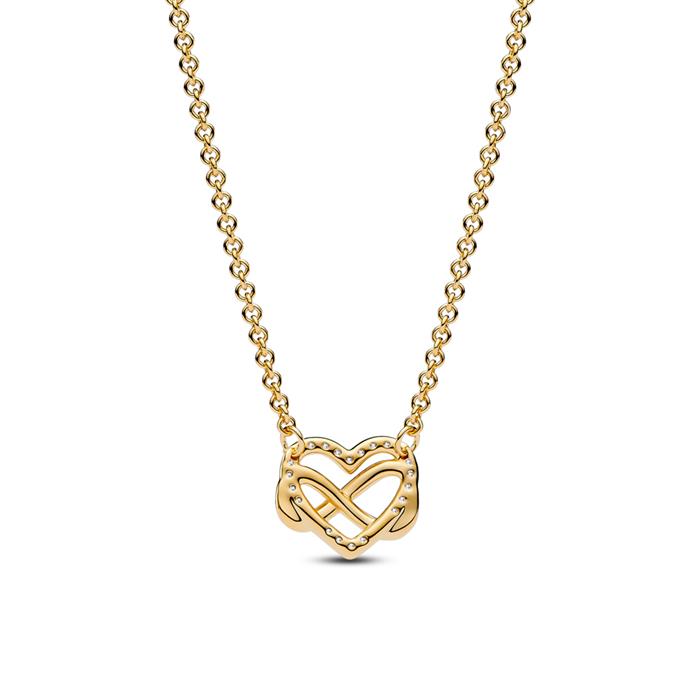 Sparkling Inifinity Heart necklace for women
