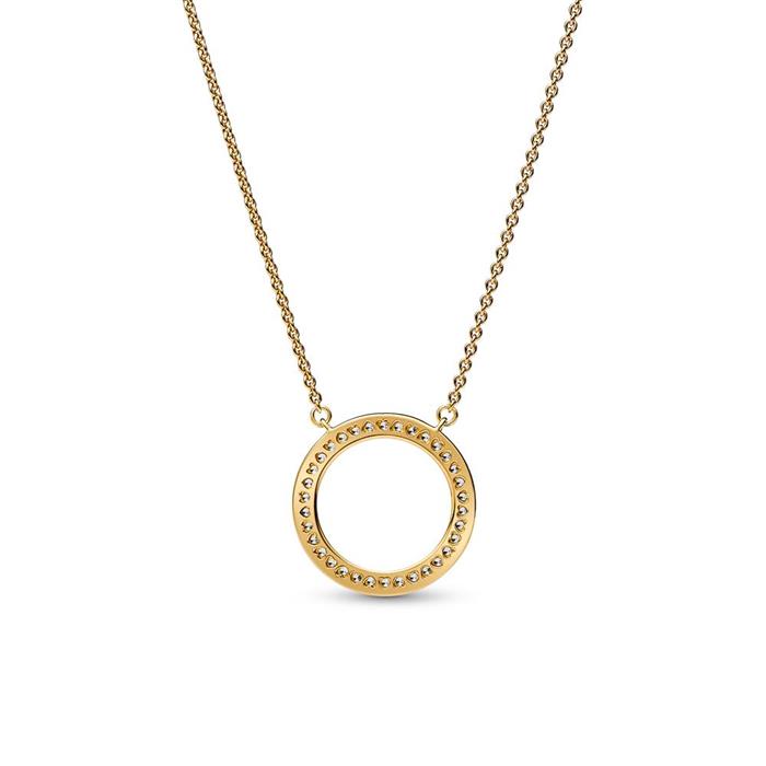 Ladies necklace from the signature collection, gold-plated