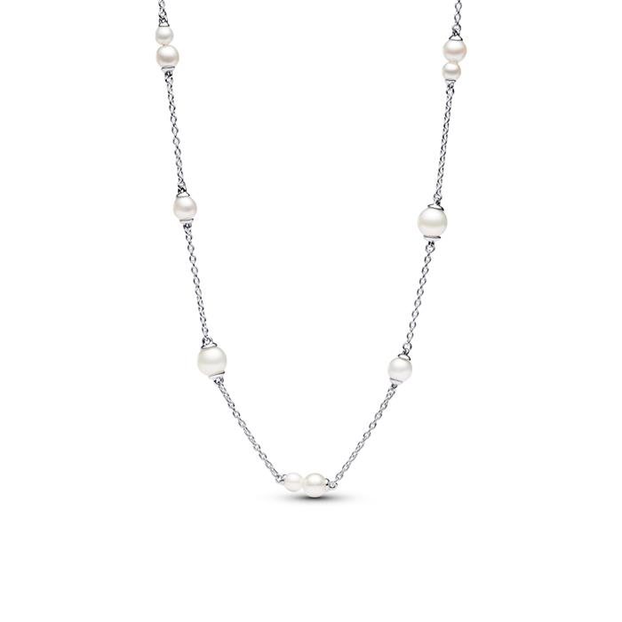 Timeless ladies' necklace in 925 silver with pearls