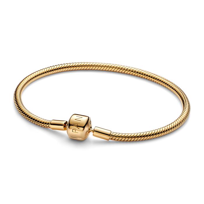 Schlangenarmband für Damen, Moments, IP Gold