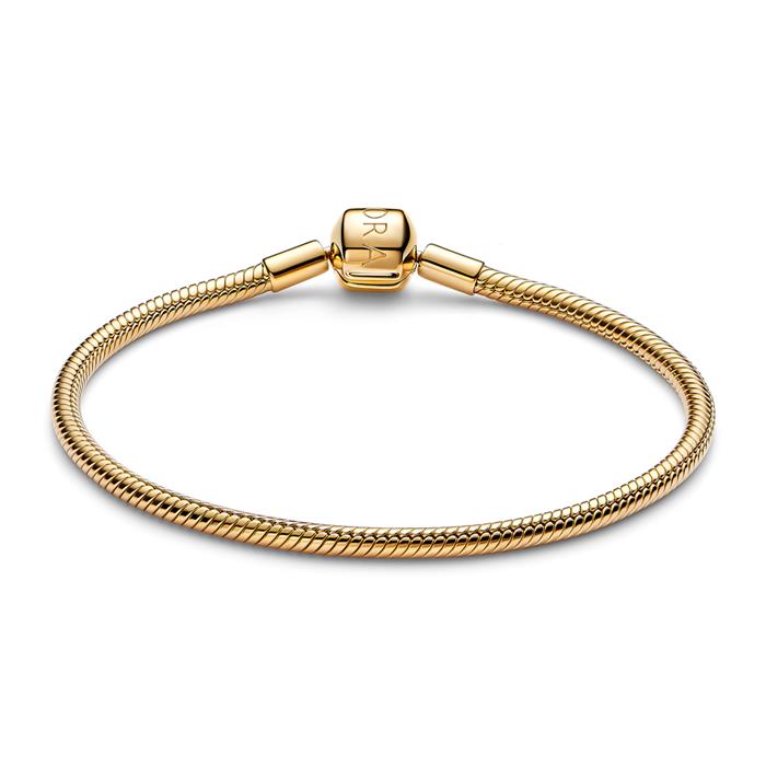 Schlangenarmband für Damen, Moments, IP Gold