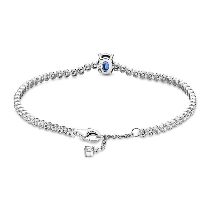 Ladies tennis bracelet in 925 silver