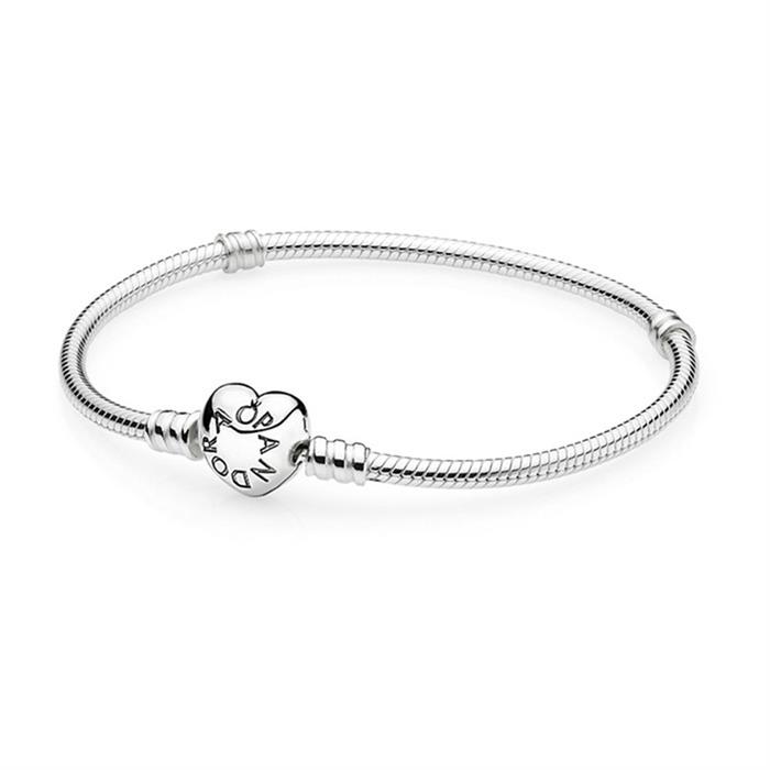 Bracelet sterling silver heart clasp