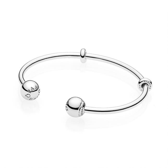 Bangle sterling silver ball clasp