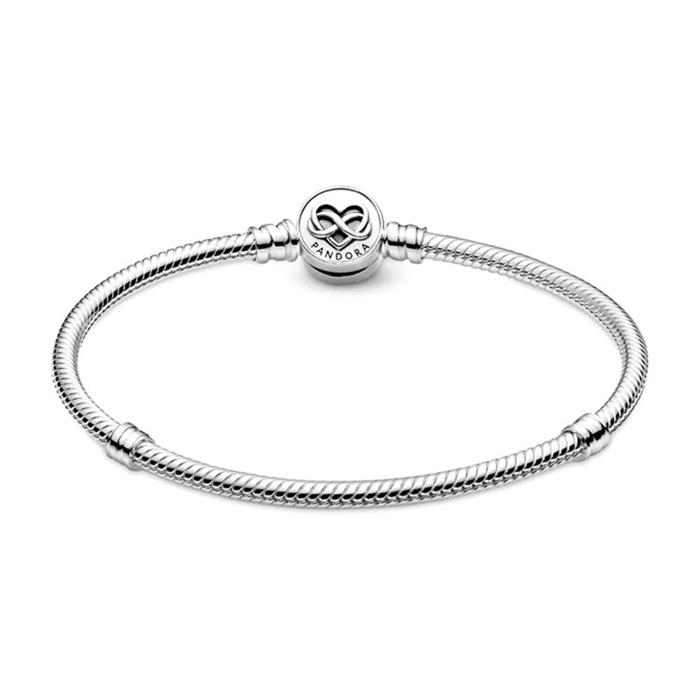 Snake link bracelet heart infinity