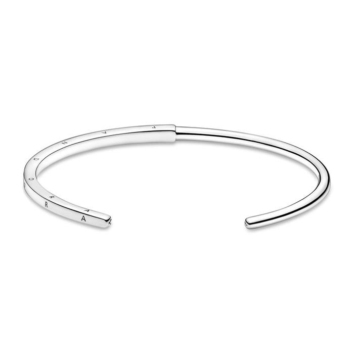 Signature i-d armband voor dames in sterling zilver