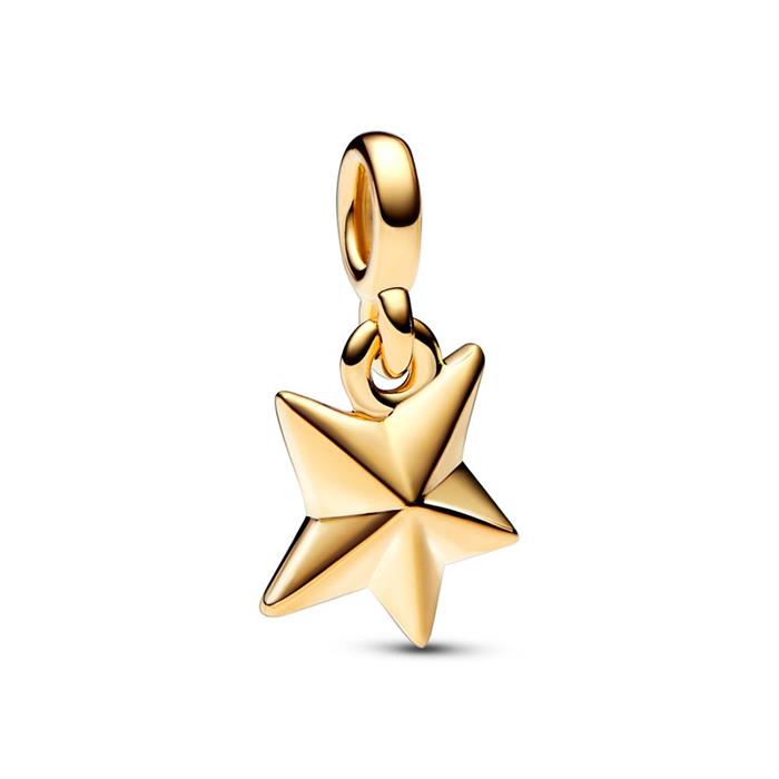 ME mini dangle star for ladies, enamel, gold plated