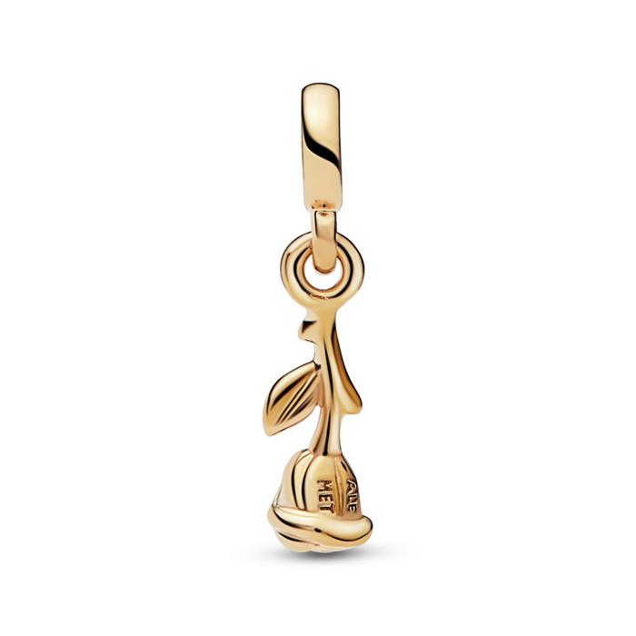 ME mini dangle rose for ladies, gold plated