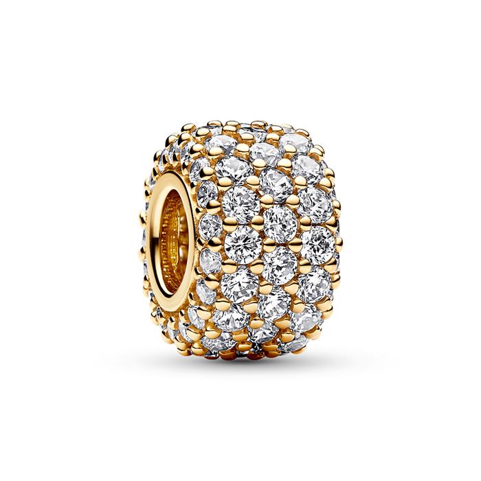 Charm Sparkling Pavé, Moments mit Zirkonia, gold