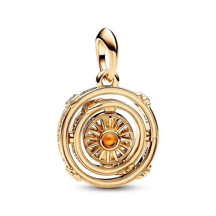 GaME of thrones spinning astrolabe charm pendant, gold