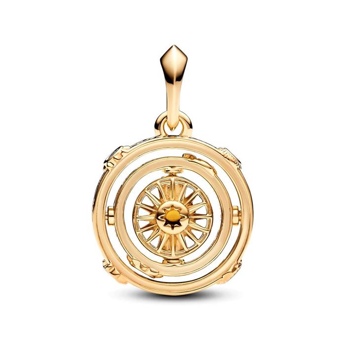 GaME of thrones spinning astrolabe charm pendant, gold