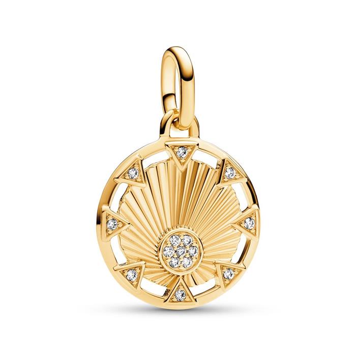 Relicario power of light para mujer, oro IP