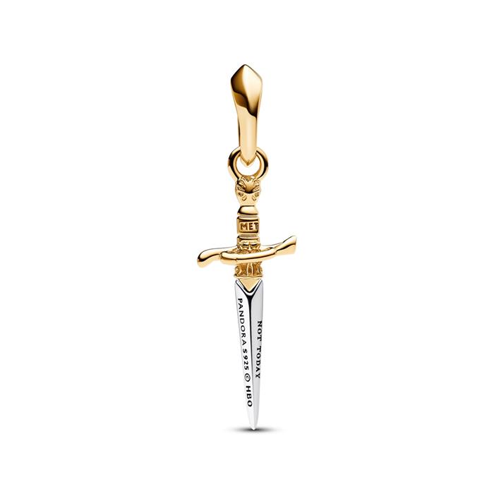 Game of Thrones charm pendant sword, bicolour