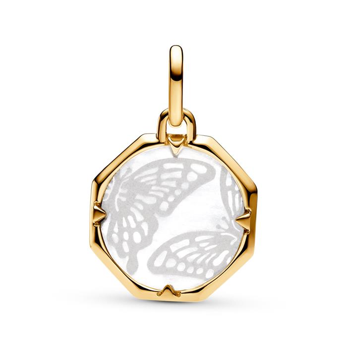 Locket charm butterfly, gold-plated, ME collection