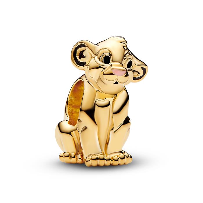 Colgante Disney El Rey León Simba, chapado en oro