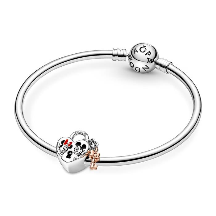 Mickey and minnie mouse charm in 925s silver