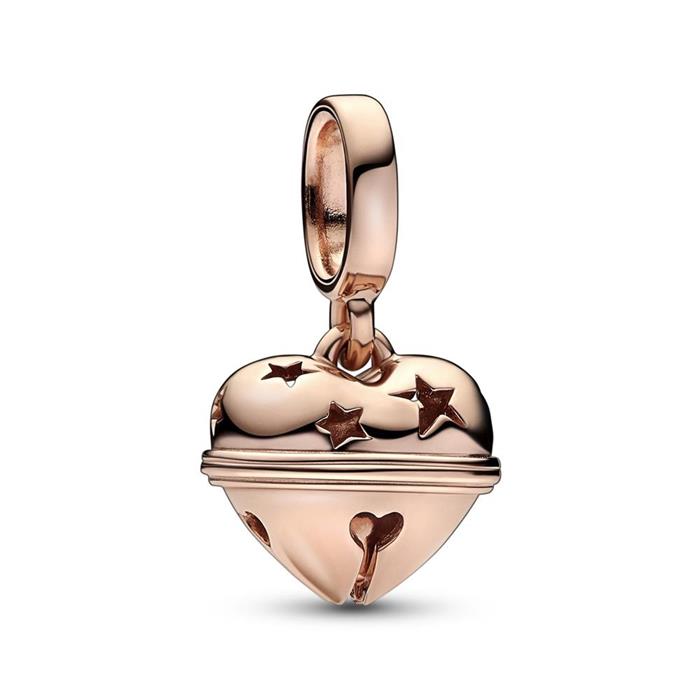 Charm pendant bell, rose gold plated
