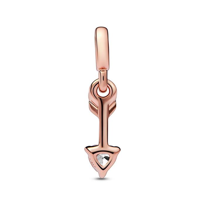 Arrow of love mini dangle, rosé, cubic zirconia, ME